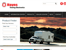 Tablet Screenshot of hayesbc.com